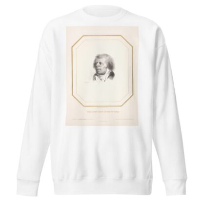 Male bust portrait by Nicolas Toussaint Charlet Sweatshirt