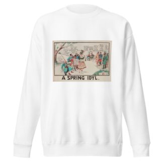 A Spring Idyl by Carey Cartoon Service Sweatshirt