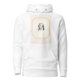 Male bust portrait by Nicolas Toussaint Charlet Hoodie