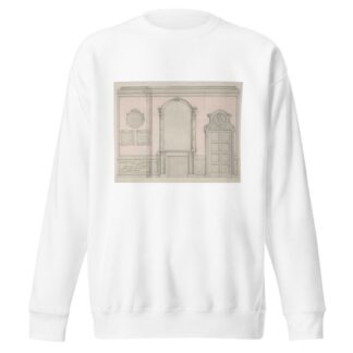 Design for treatment of a chimney-piece and adjacent door by Jules-Edmond-Charles Lachaise Sweatshirt
