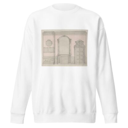 Design for treatment of a chimney-piece and adjacent door by Jules-Edmond-Charles Lachaise Sweatshirt