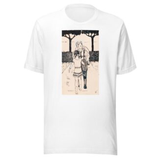 Jongen en meisje op een tuinpad by A. Tinbergen T-Shirt