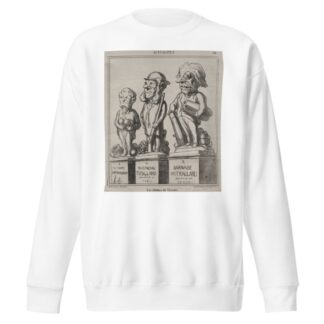 Statues of the future by Honoré Daumier Sweatshirt