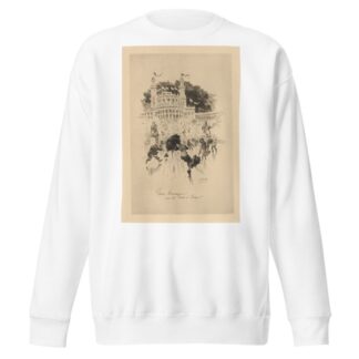 Une bourrasque sur le Pont d’Lena by John Ames Mitchell Sweatshirt