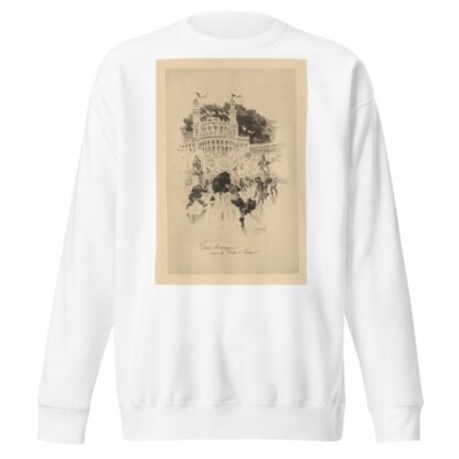 Une bourrasque sur le Pont d’Lena by John Ames Mitchell Sweatshirt