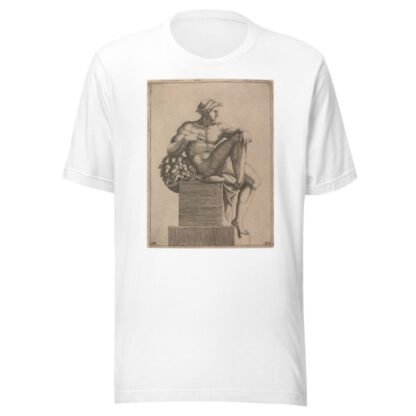 Male Nude from Panel of ‘God Separating Light from Dark’ by Adamo Scultori T-Shirt