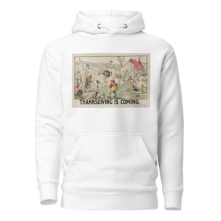 Thanksgiving is Coming by Carey Cartoon Service Hoodie