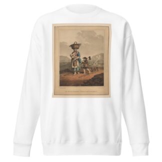 An Irish market woman and children by John Hassell Sweatshirt