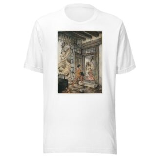 Taking the keys of the castle, Jack unlocked all the doors by Arthur Rackham T-Shirt