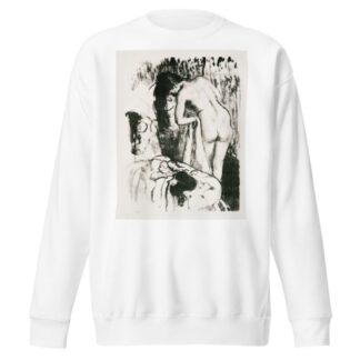 Nude Woman Standing, Drying Herself by Edgar Degas Sweatshirt