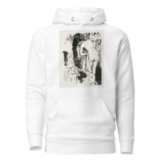 Nude Woman Standing, Drying Herself by Edgar Degas Hoodie