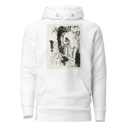 Nude Woman Standing, Drying Herself by Edgar Degas Hoodie