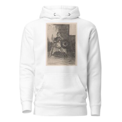 Vrouw achter een spinnewiel by Willem Adrianus Grondhout Hoodie