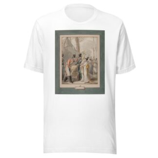 Occupation russe à Paris des soldats russes courtisent des promeneuses, au milieu d’un campement by George Emmanuel Opiz ou Opitz T-Shirt