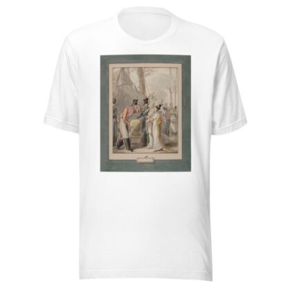 Occupation russe à Paris des soldats russes courtisent des promeneuses, au milieu d’un campement by George Emmanuel Opiz ou Opitz T-Shirt