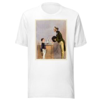 C’est vous qu’êtes le grand sec qui vient toujours pour diner. Monsieur, Papa n’y est pas by Paul Gavarni T-Shirt