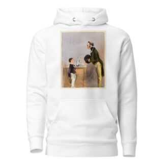 C’est vous qu’êtes le grand sec qui vient toujours pour diner. Monsieur, Papa n’y est pas by Paul Gavarni Hoodie