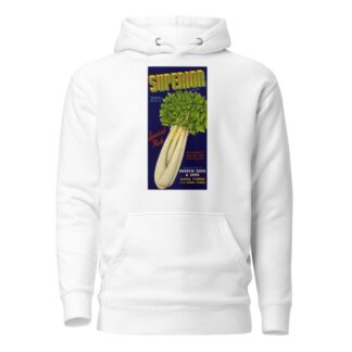 Superior Brand Celery Label by Anonymous Hoodie