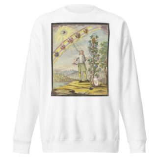 Knabe mit einem Rebmesser vor einem Weinstock by Johann Esaias Nilson Sweatshirt