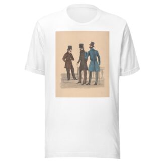 Three gentlemen standing near balustrade and steps by Anonymous T-Shirt