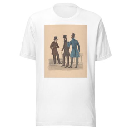 Three gentlemen standing near balustrade and steps by Anonymous T-Shirt