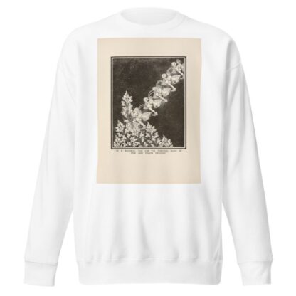 It is watering time for the thirsting flock of pink and yellow dragons by Dugald Stewart Walker Sweatshirt