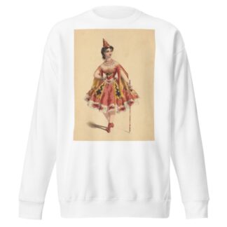 Melle. Leroyer, rôle de la Folie dans Les adieux au Boulevart du Temple by Imp. Becquet Sweatshirt