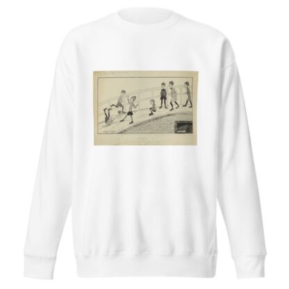 Glijdende jongens op een pad by Wybo Meijer Sweatshirt