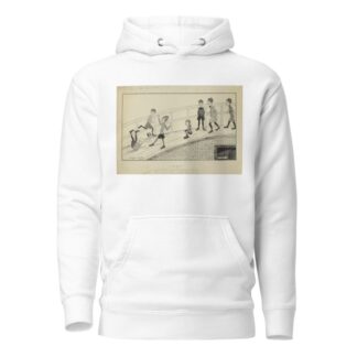 Glijdende jongens op een pad by Wybo Meijer Hoodie