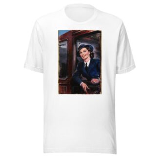 WRNS rating at railway carriage by Anonymous T-Shirt