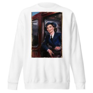 WRNS rating at railway carriage by Anonymous Sweatshirt