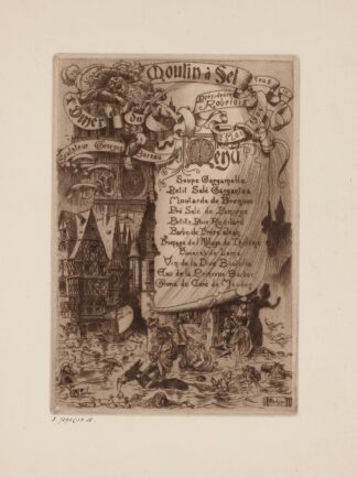 1er dîner du Moulin à Sel, le 7 mai 1904, sous la présidence de Rabelais by Léon Lebègue