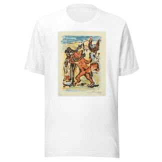 Reinecke Und Grimbart Der Dachs Auf Der Pilgerreise Betrachten Einen Gut Ernährten Hahn, Den Reinecke Zu Fressen Versucht Ii by Lovis Corinth T-Shirt