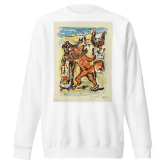 Reinecke Und Grimbart Der Dachs Auf Der Pilgerreise Betrachten Einen Gut Ernährten Hahn, Den Reinecke Zu Fressen Versucht Ii by Lovis Corinth Sweatshirt