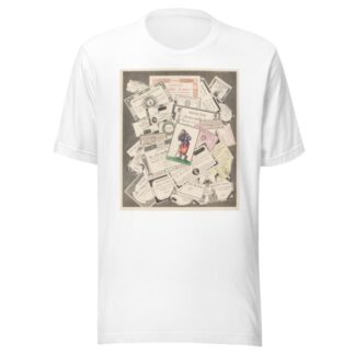 Trompe l’oeil of assignats with beggar after Callot by Nicolas-Marie Gatteaux T-Shirt