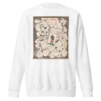Trompe l’oeil of assignats with beggar after Callot by Nicolas-Marie Gatteaux Sweatshirt