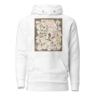 Trompe l’oeil of assignats with beggar after Callot by Nicolas-Marie Gatteaux Hoodie
