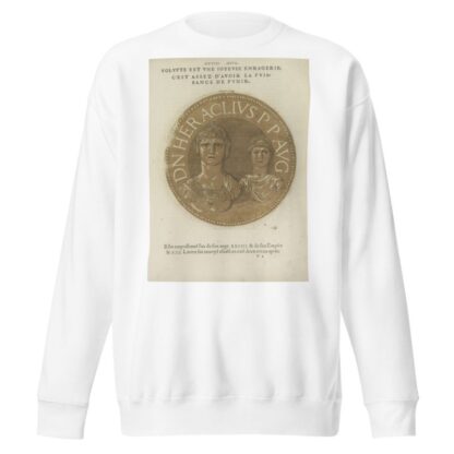 Portraits of Emperor Heraklonas and his mother Martina by Hubert Goltzius Sweatshirt