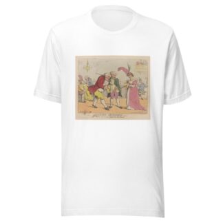 Hackney assembly. The Graces, the Graces, remember the Graces by Thomas Rowlandson T-Shirt