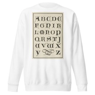 Uncial Gothic initials 3 by Frank Chouteau Brown Sweatshirt