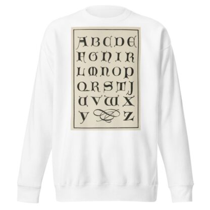Uncial Gothic initials 3 by Frank Chouteau Brown Sweatshirt