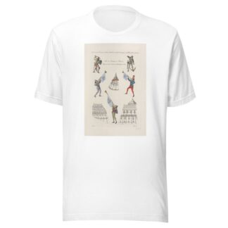 Costumes des trompettes et soldats arbalêtriers, appellés cranequiniers, de la manivelle de cette arme by Nicolas Xavier Willemin T-Shirt