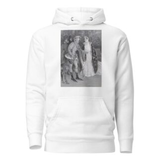 King Richard II, Mr. Tree as Richard and Lily Brayton as the queen, the opening scene at his Majesty’s Theatre by Percy Frederick Seaton Spence Hoodie