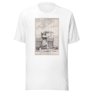 Plate 8; Bertoldino, enraged by the croaking frogs, throws his strongbox into the fish pond by Giuseppe Maria Crespi T-Shirt
