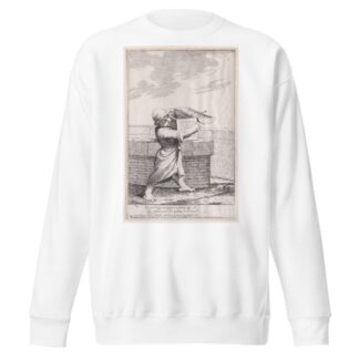 Plate 8; Bertoldino, enraged by the croaking frogs, throws his strongbox into the fish pond by Giuseppe Maria Crespi Sweatshirt
