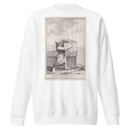 Plate 8; Bertoldino, enraged by the croaking frogs, throws his strongbox into the fish pond by Giuseppe Maria Crespi Sweatshirt
