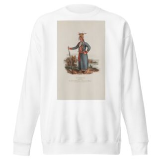 O’-CHECK-KA or Four Legs; Head Chief of the Winnebagoes of Winnebago Lake Michigan by James Otto Lewis Sweatshirt