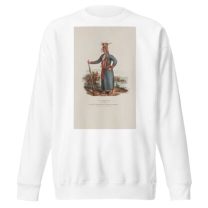 O’-CHECK-KA or Four Legs; Head Chief of the Winnebagoes of Winnebago Lake Michigan by James Otto Lewis Sweatshirt