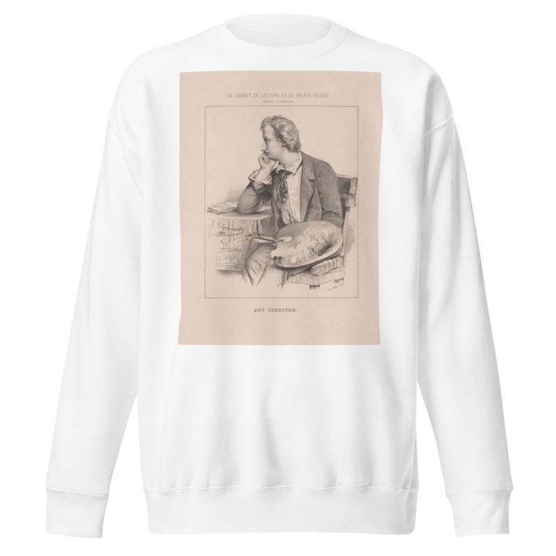Portrait of Ary Scheffer by Emile Lassalle Sweatshirt
