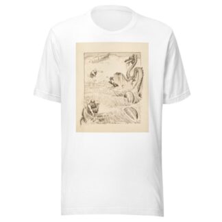 A ship representing Democracy has been wrecked by a Chinese dragon by William Henry Walker T-Shirt